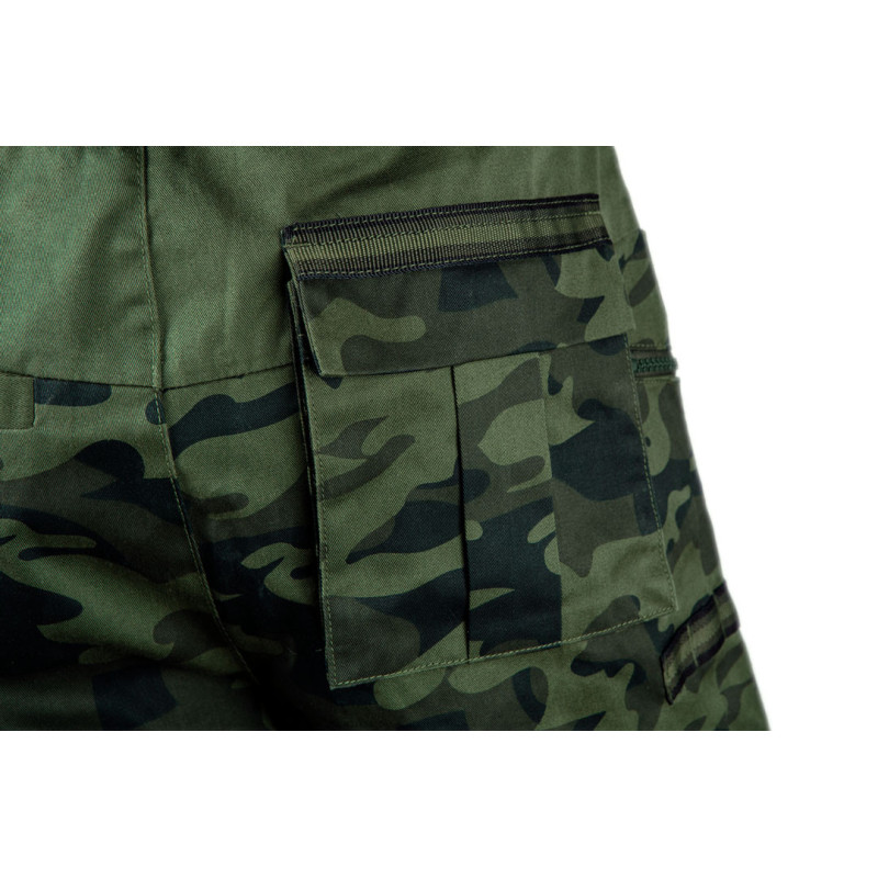 Робочі шорти камуфляжні NEO 81-271, Camo, з еластичним поясом і кишенями