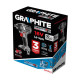 Акумуляторний безщітковий шуруповерт GRAPHITE 58G030 18В, 200 Нм, патрон 1/4