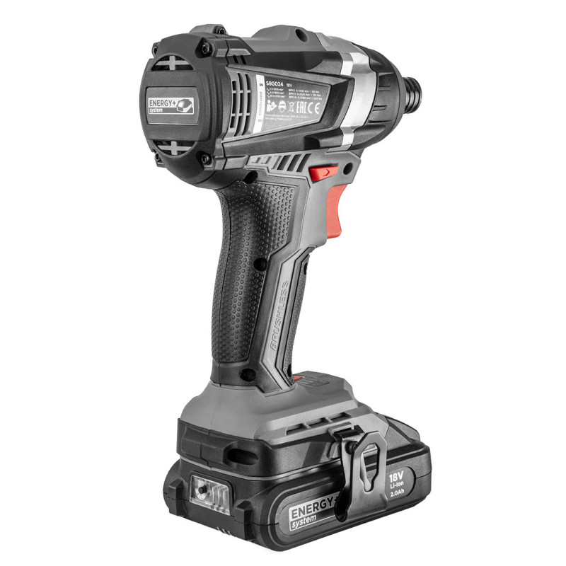 Акумуляторний безщітковий шуруповерт GRAPHITE 58G030 18В, 200 Нм, патрон 1/4