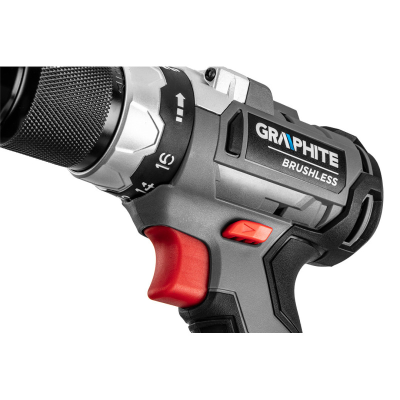 Безщіткова дриль-шуруповерт GRAPHITE 18V арт. 58G019  (без АКБ/ЗУ, 2 швидкості, 58 Нм)
