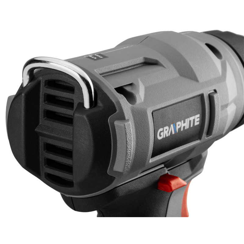 Акумуляторний термофен GRAPHITE 58G082 (18V, 550°C, 200 л/хв) без АКБ