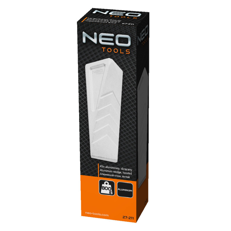 Алюмінієвий клин NEO 27-211, 800 г – витий клин для розколювання деревини