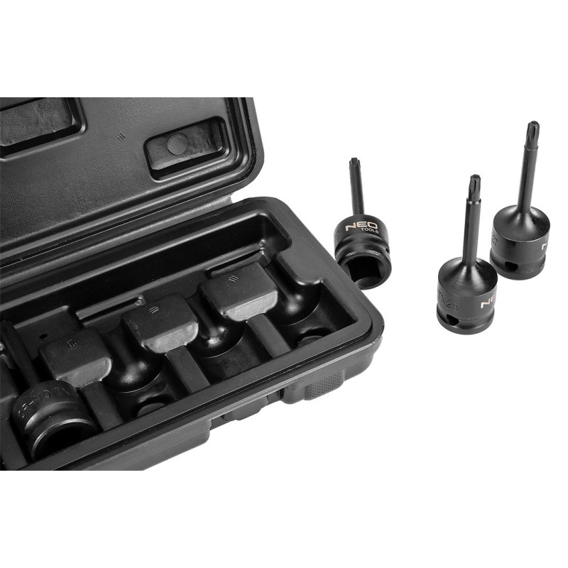 Набір ударних торцевих ключів Neo Tools 08-712 Torx, 1/2
