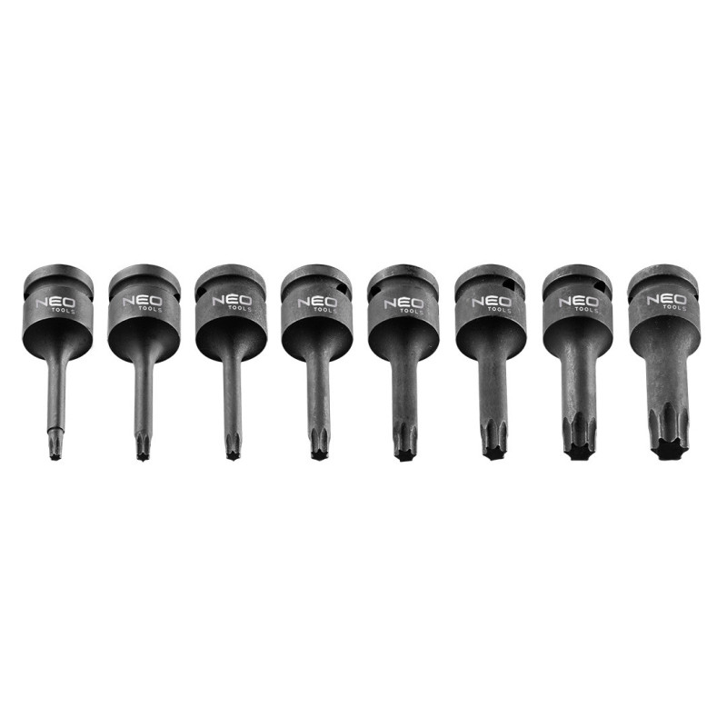Набір ударних торцевих ключів Neo Tools 08-712 Torx, 1/2