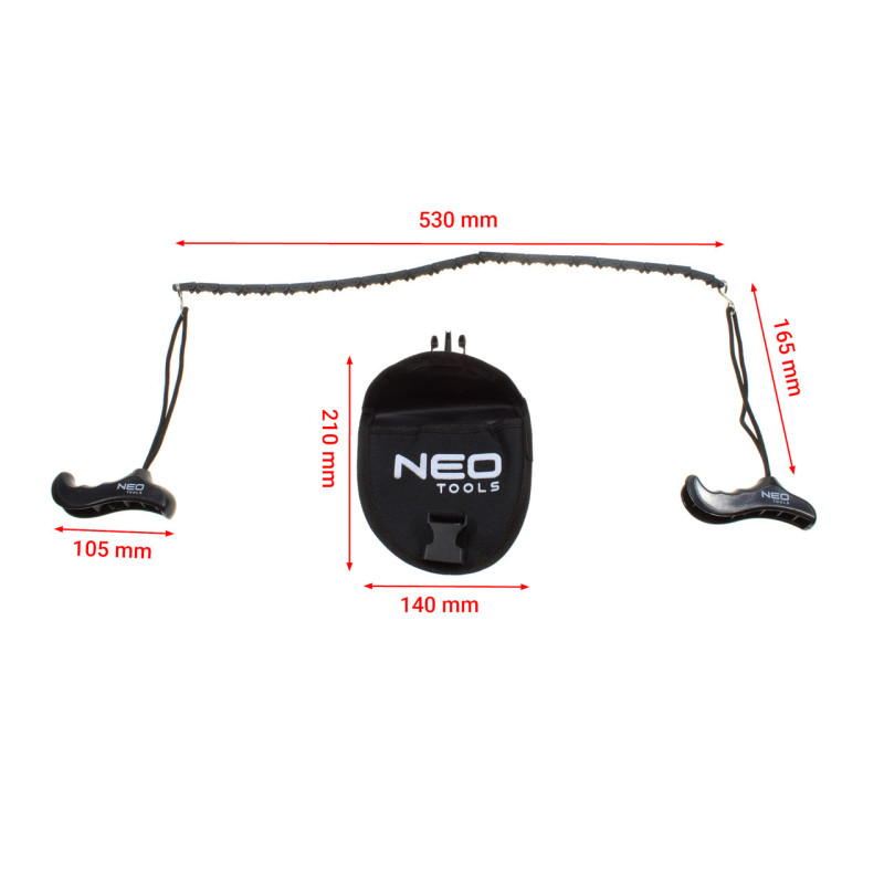 Ланцюгова пила Neo Tools 63-158, 53 см для виживання та туризму з ергономічною ручкою