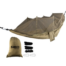 Гамак з москітною сіткою Neo Tools 63-123, 330x140 см, до 200 кг