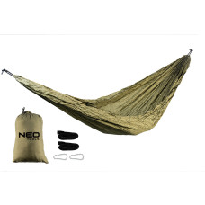 Гамак Neo Tools 63-124, 330x140 см, нейлон, до 200 кг, зелений.