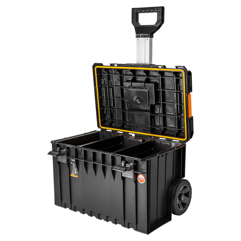 Модульний ящик на колесах NEO TOOLS 84-266, телескопічна ручка, великий об’єм, професійний